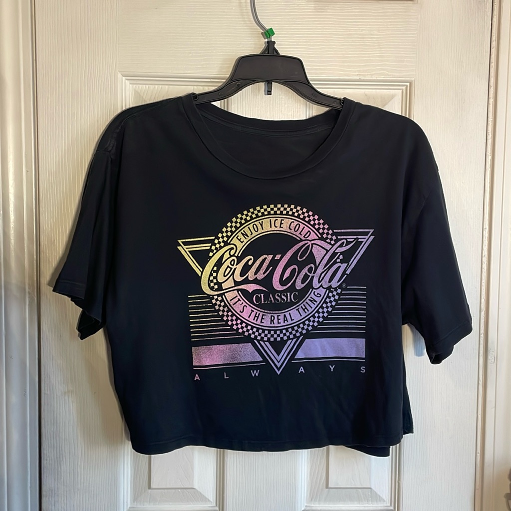 Coca Cola Brand Logo Crop Top TShirt